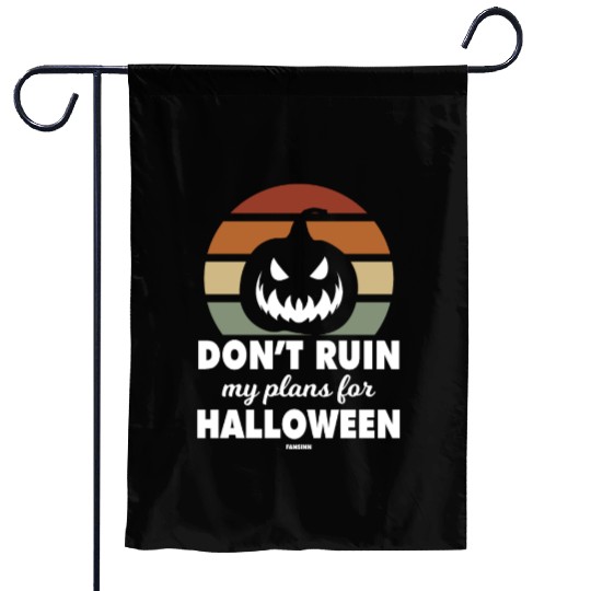 Halloween Monster Pumpkin Sunset Garden Flags