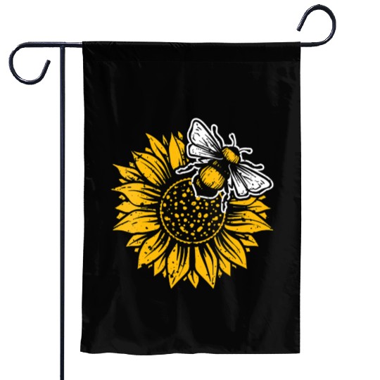 Womens Bumblebee Sunflower Springtime Save The Bee Garden Flags