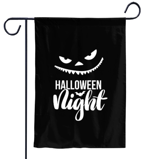 Halloween Night Evil Smile (white) Garden Flags