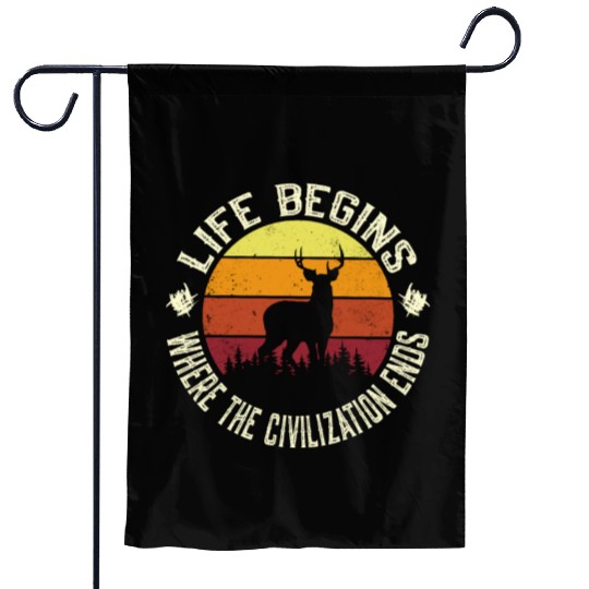 Hunter Saying - American Deer Hunting Garden Flags