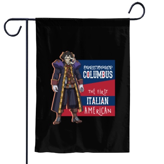 Christopher Columbus day Garden Flags