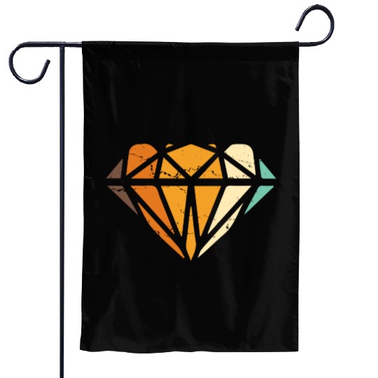 Vintage Diamond Gemstone Jewelry Jeweler Coral Garden Flags