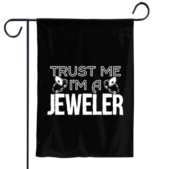 Jewellery Joke Jeweler Jewelry Diamond Gemstone Garden Flags