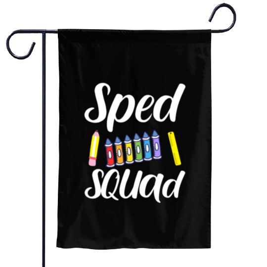 SPED Squad Special Education Teacher Garden Flags
