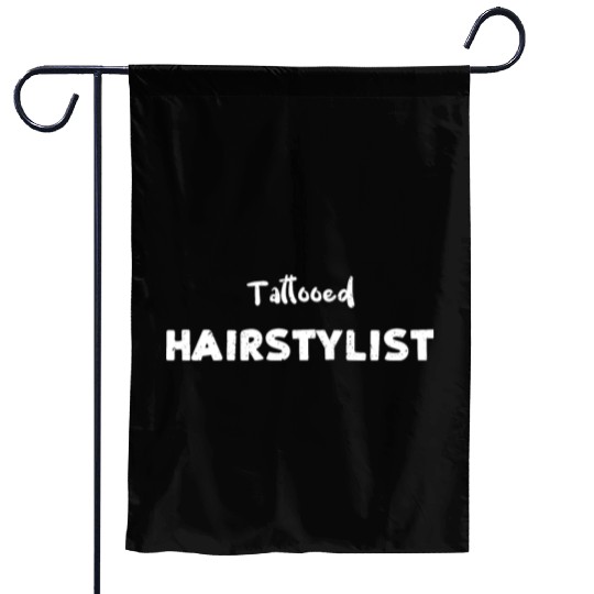 Tattooed Hairstylist - Tattoos Garden Flags