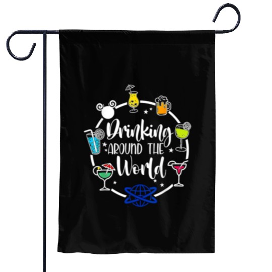 Drinking Around The World Garden Flags
