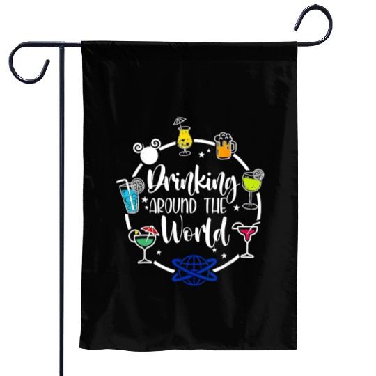 Drinking Around The World Garden Flags
