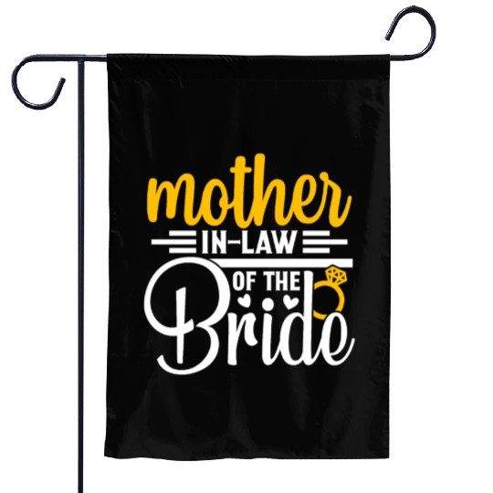 Mother in Law Of The Bride Wedding Party Matching Garden Flags