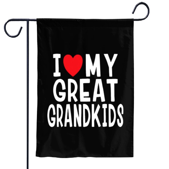 I Love My Great Grandkids Family Love Grandma Gran Garden Flags