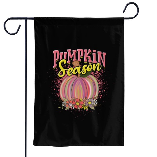 Pumpkin Season - jack-o-lantern Garden Flags