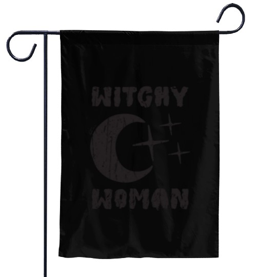Witchy Woman - magic halloween Garden Flags