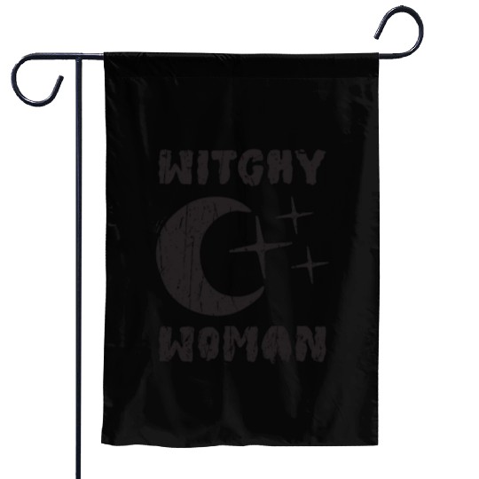 Witchy Woman - magic halloween Garden Flags