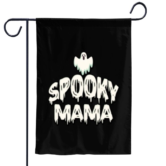 Spooky Mama Halloween Ghost Mom Garden Flags