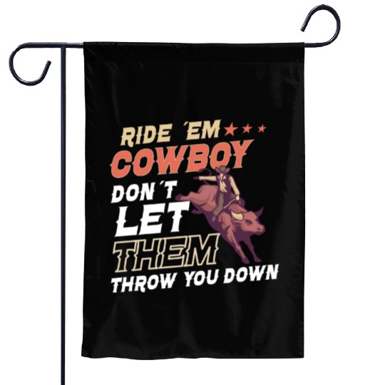 Rodeo Bull Riding Livestock Show Farmer Cattle Garden Flags