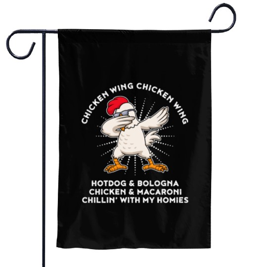Chicken Wing Chicken Wing Garden Flags Song Lyric Hot Dog