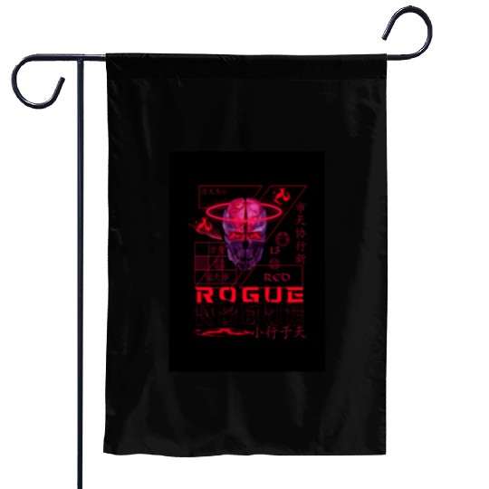Rogue Black Garden Flags