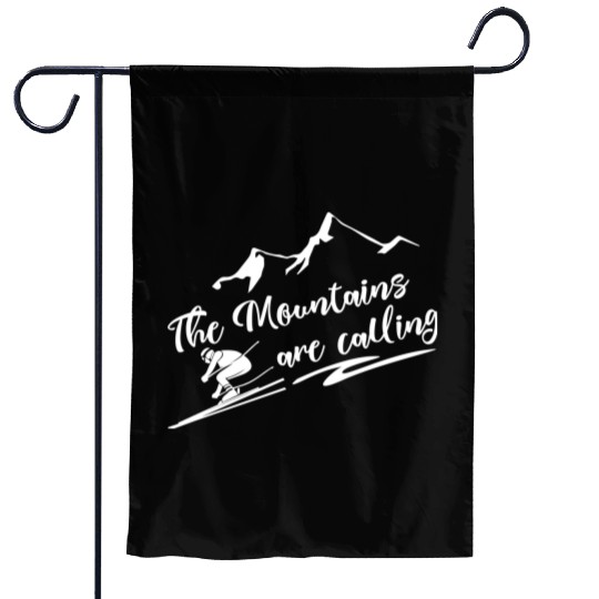 The Mountains Are Calling Garden Flags