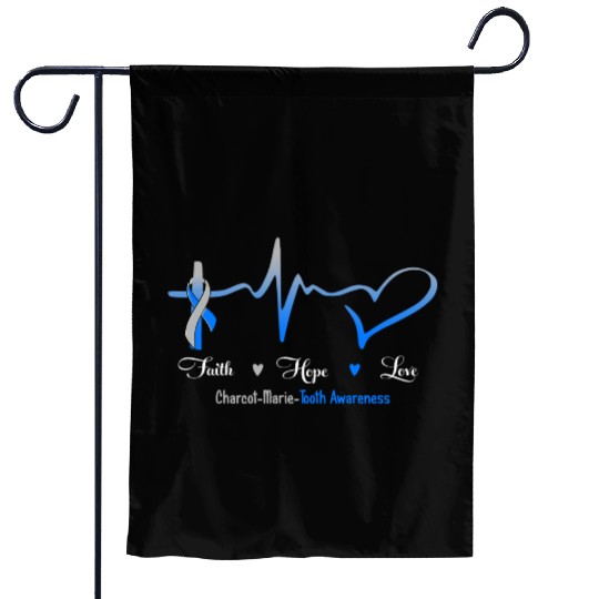 Faith Hope Love Charcot Marie Tooth Awareness Garden Flags