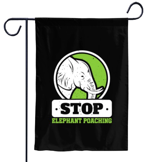 Save The Elephants Stop Elephant Poaching Endanger Garden Flags