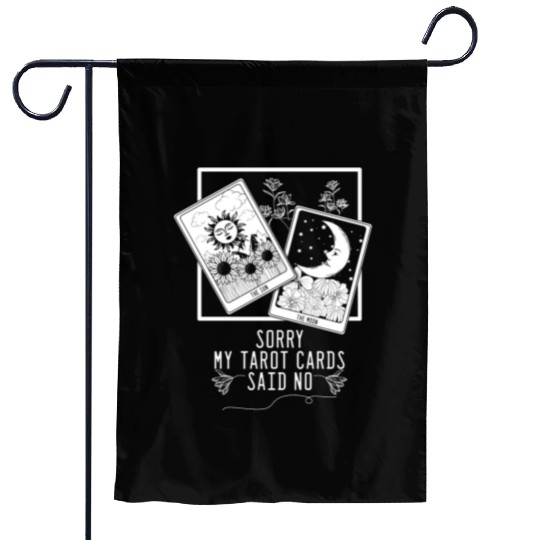Gothic Moon Sun Tarot Card Said No Halloween Garden Flags