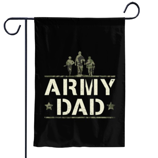 US Proud Army Dad Camo Garden Flags