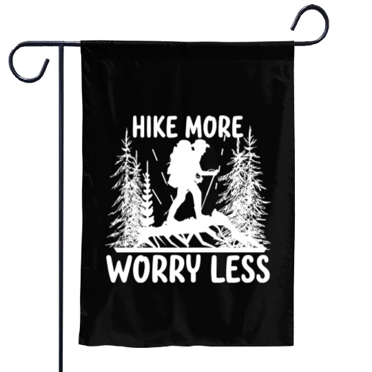 Hiking Go Mountaineering Hiking Tour Cool Saying Garden Flags