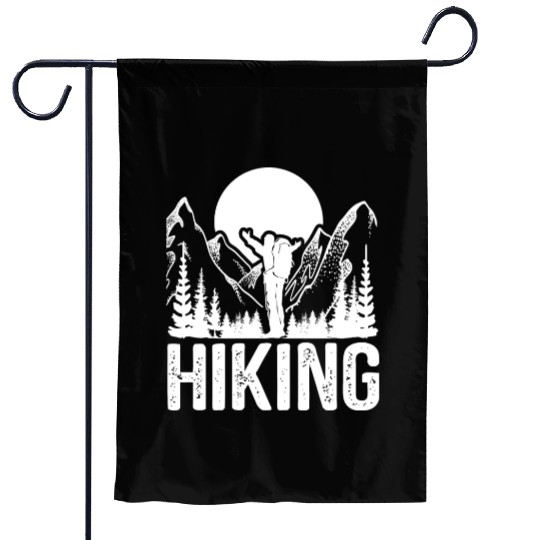 Hiking Go Mountaineering Hiking Tour Hiking Day Garden Flags