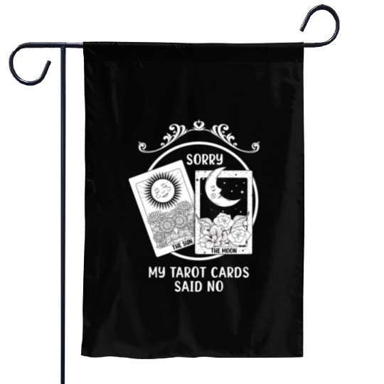 Moon Sun Tarot Card Said No Halloween Garden Flags