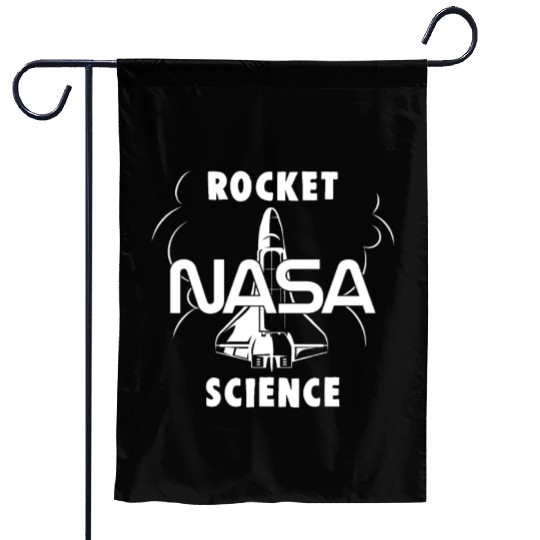 NASA Rocket Science RocketShip Garden Flags
