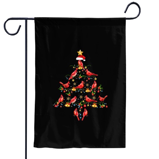 Cardinal Bird Ornament Decoration Christmas Tree Garden Flags