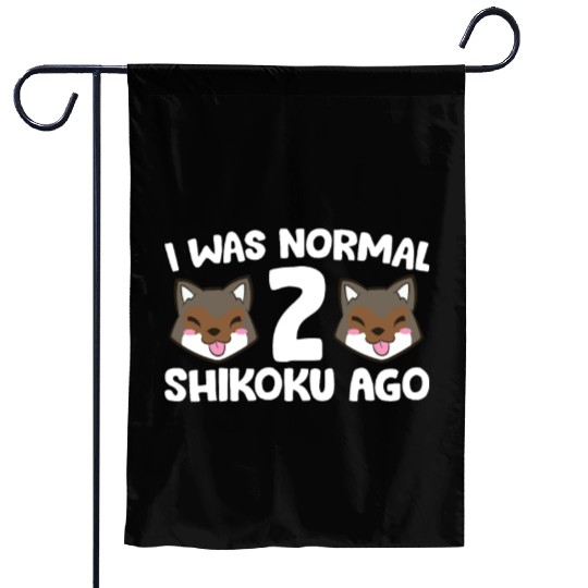 I Was Normal 2 Shikoku Ago Japan Dog Kochi-Ken Garden Flags
