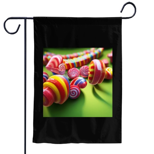 A glimpse into candy land version 1 Garden Flags