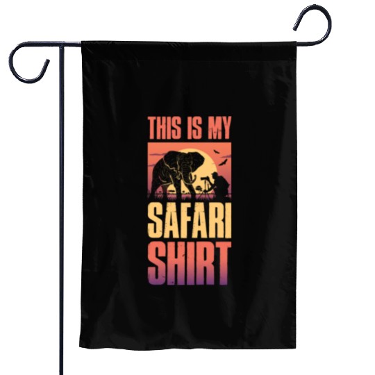 This Is My Safari Funny Elephant Gift Garden Flags