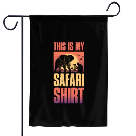 This Is My Safari Funny Elephant Gift Garden Flags