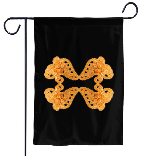 Gold Engagement Jewelry Garden Flags
