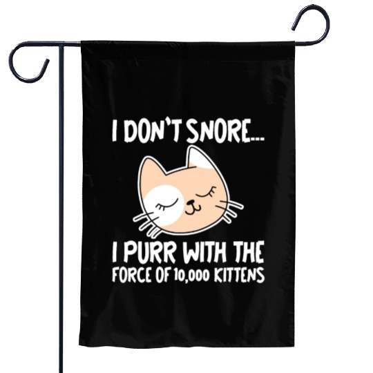 I Purr With The Force Of 10,000 Kittens 1 Garden Flags