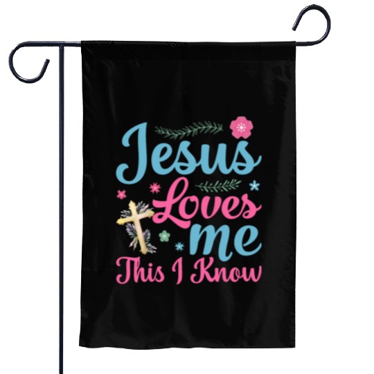 Jesus Loves Me This I Know Easter Day Quotes Garden Flags