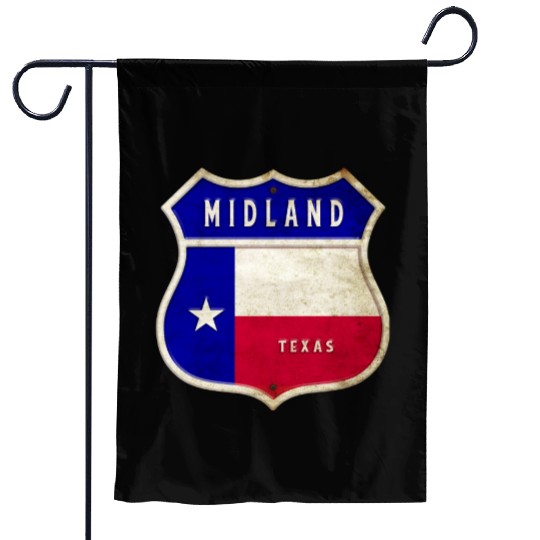 Midland Texas crest flag design Garden Flags