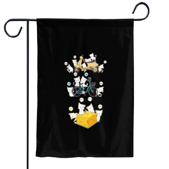 Cute cats activities Garden Flags