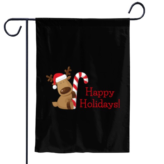 Happy Holidays Garden Flags