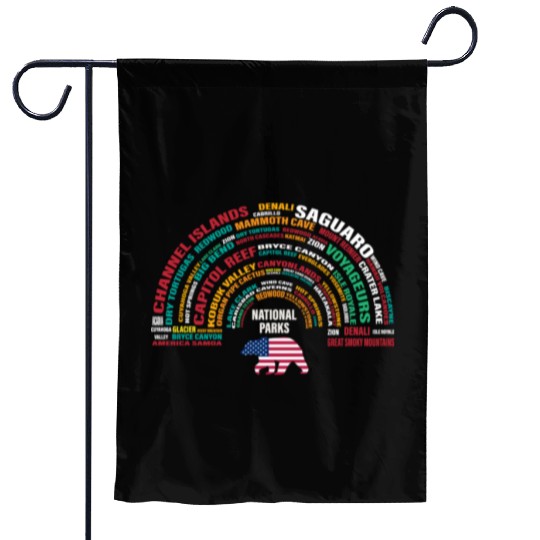US National Parks, National Park, Denali, Redwood Garden Flags