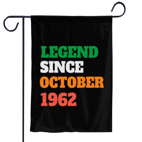 Legend Since October 1962 60th Birthday Garden Flags