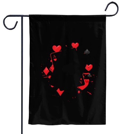 Ace of Spades Playing Card Garden Flags