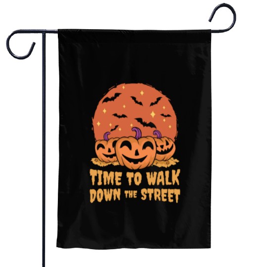 Retro Vintage Halloween Scary Lantern Horror Garden Flags