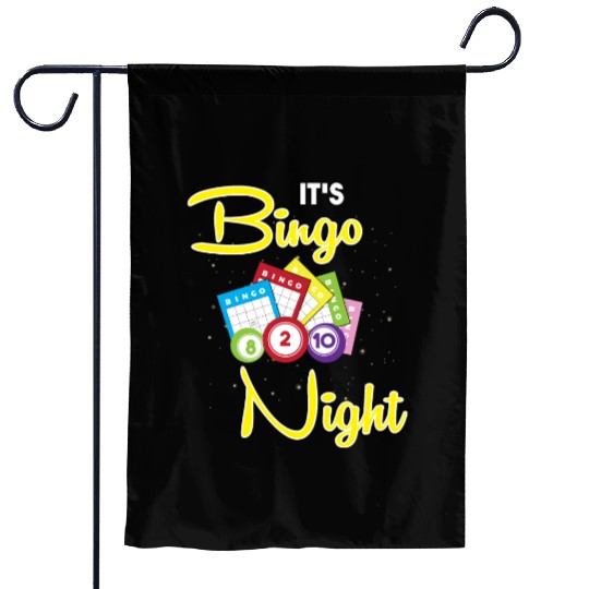 Bingo Caller Gambler Bingo Player Its Bingo Night Garden Flags