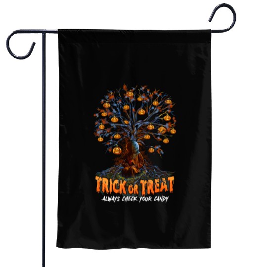 Trick or Treat, Halloween Party, Candy, Pumpkin Garden Flags