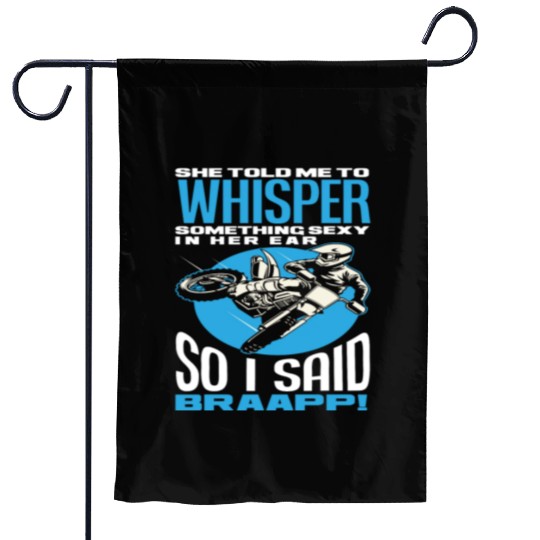 Funny Motocross Fan Garden Flags