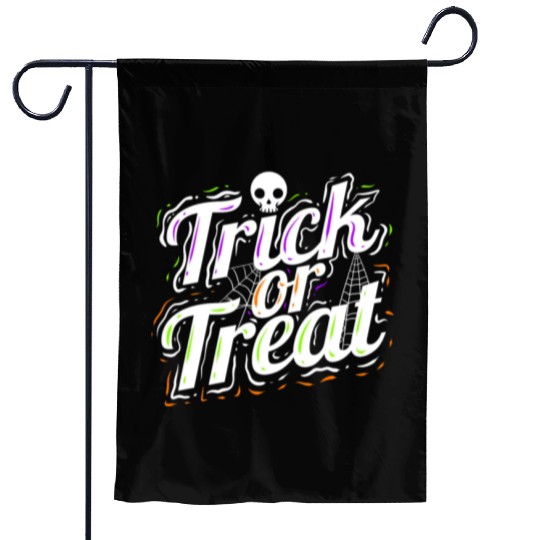 Trick Or Treat Spiderweb Halloween Garden Flags