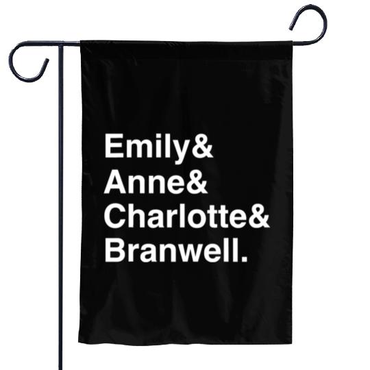 Funny Emily Bronte Charlotte Bronte Bronte Sibling Garden Flags