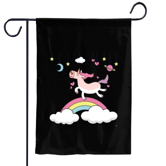 I love Unicorn Garden Flags